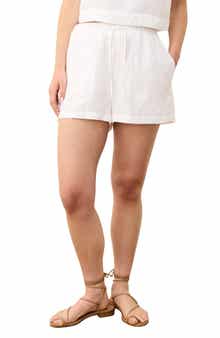 Marine Layer Drawstring Linen Blend Shorts