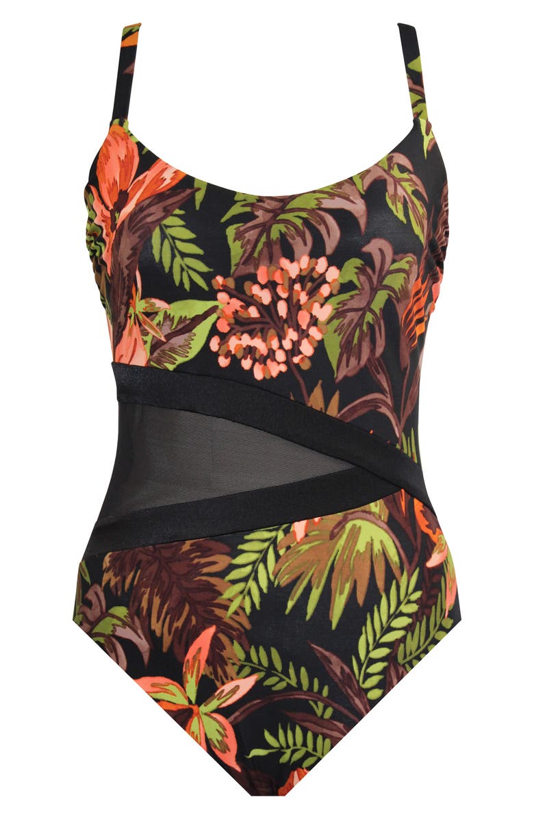 Miraclesuit<sup>®</sup> Botanico Lyra Underwire One-Piece Swimsuit, Alternate, color, Blm