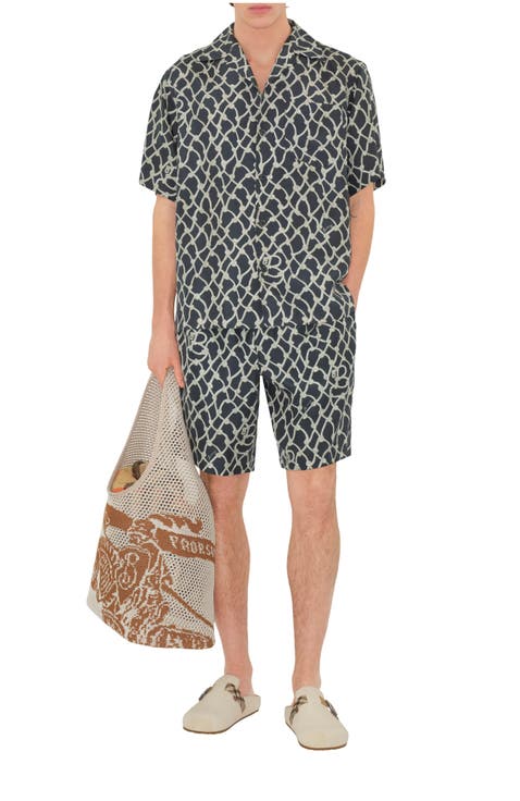 Relaxed Fit Knot Silk Poplin Shirt