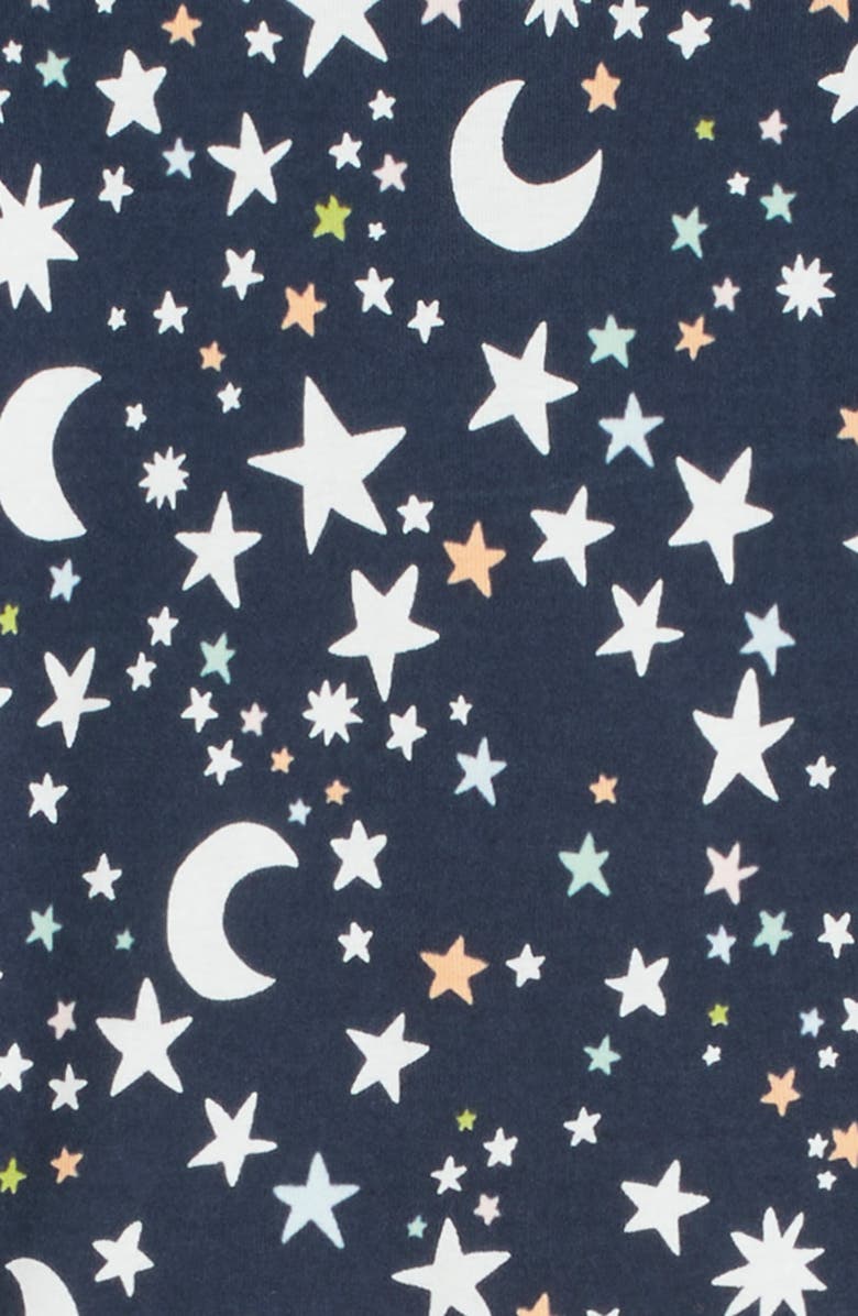 Nordstrom Kids' Glow in the Dark Fitted Two-Piece Pajamas, Alternate, color, Navy Nighttime Glow