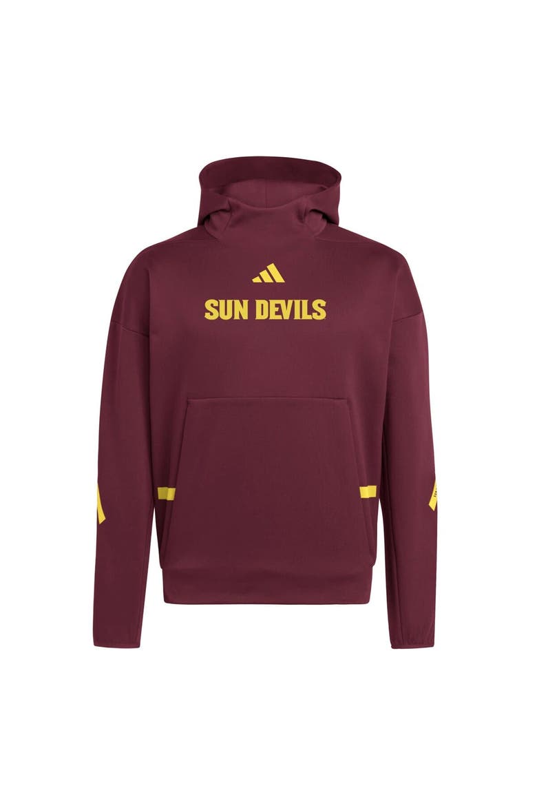 Men's adidas Maroon Arizona State Sun Devils Z.N.E. Pullover Hoodie, Alternate, color, Maroon