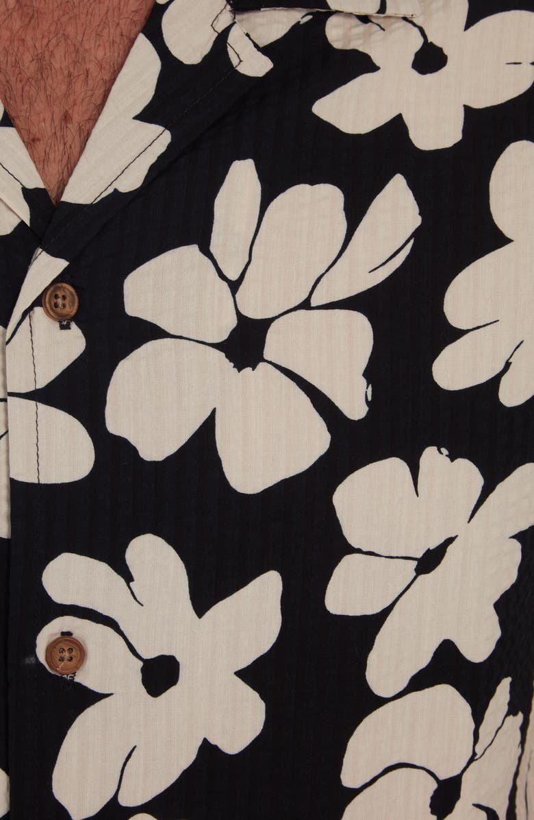 PX Floral Print Seersucker Camp Shirt, Alternate, color,