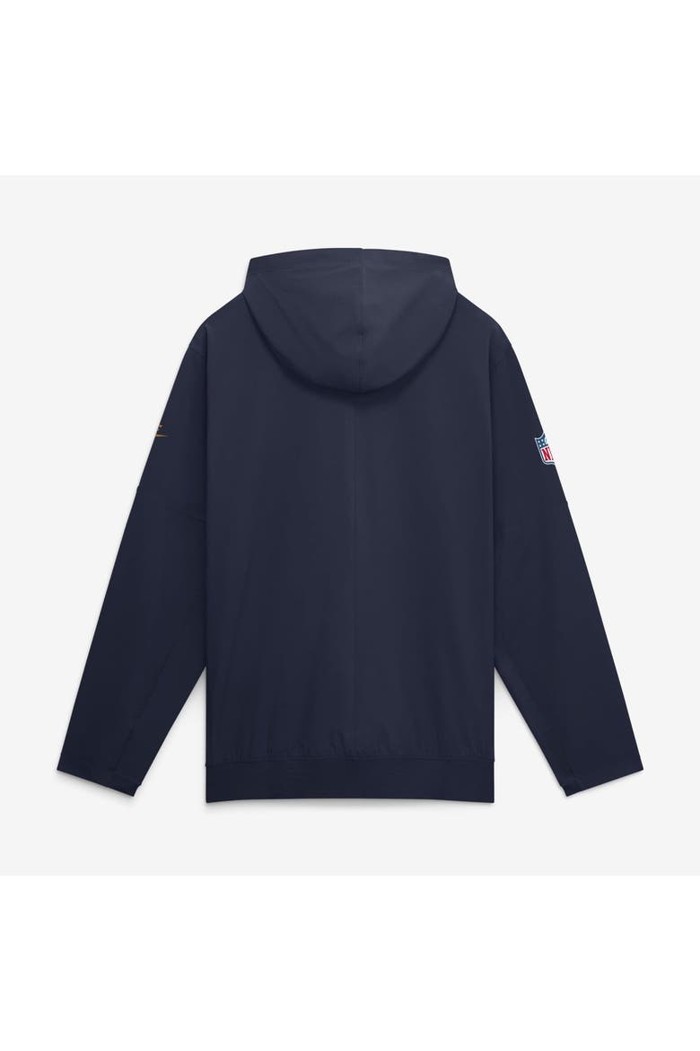 Men's Nike Navy Green Bay Packers Sideline Broken Rules Alternate Anorak Half-Zip Hooded Jacket, Alternate, color, Navy