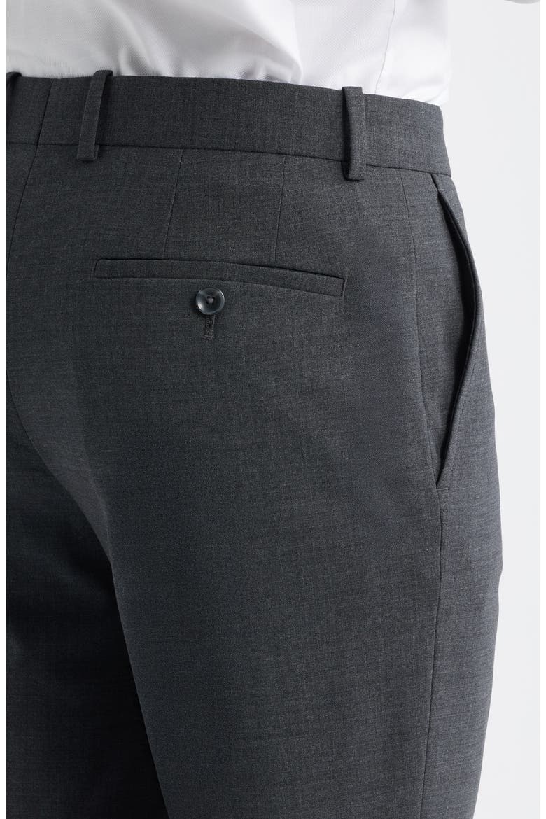 Henrik Trim Fit Solid Stretch Wool Suit Pants, Alternate, color, GREY DARK HEATHER