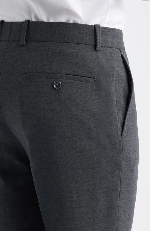 Nordstrom Henrik Trim Fit Solid Stretch Wool Suit Pants In Gray