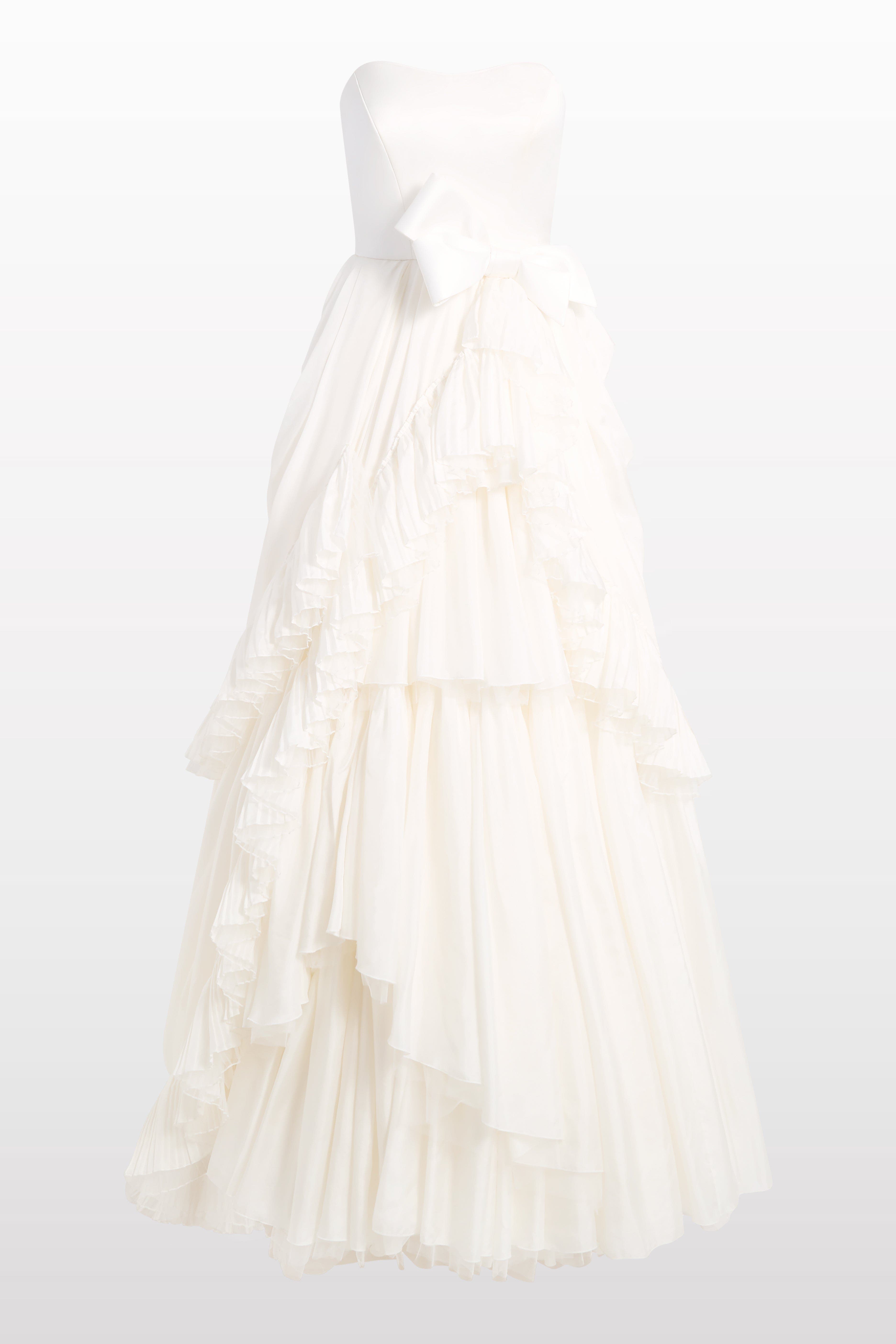 Antonia Ruffled Bow Dress - image 2