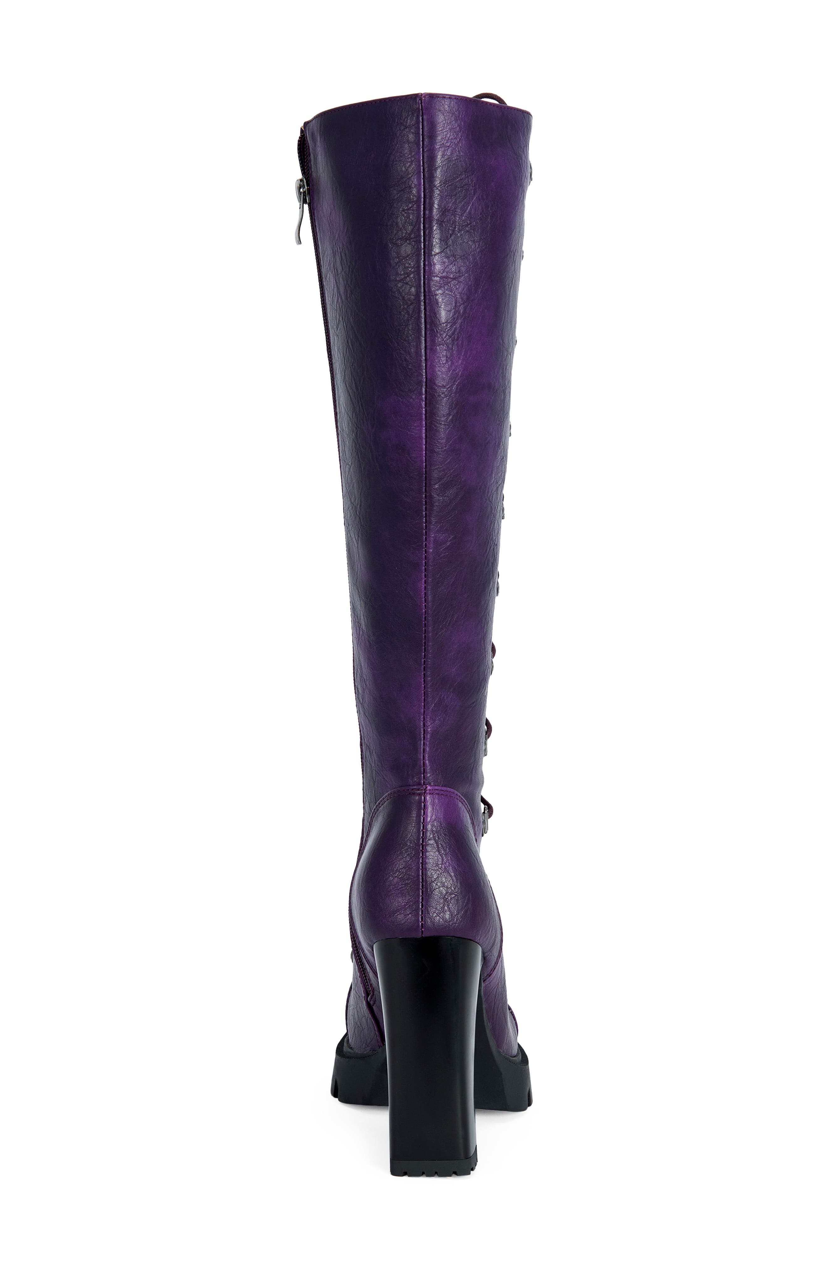 Auriga Knee High Boot, Alternate, color, PLUM