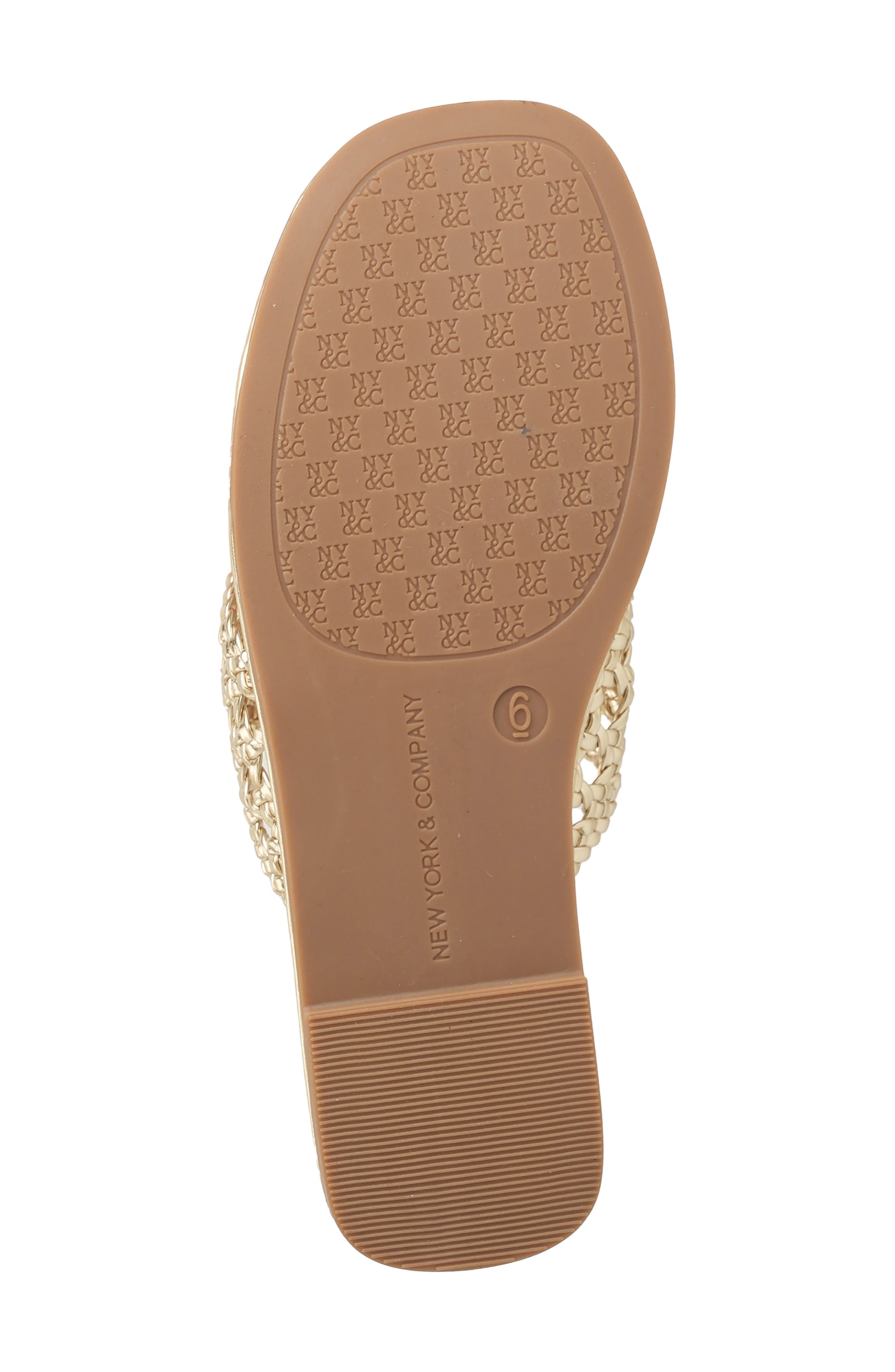 Phillipa Woven Slide Sandal, Alternate, color, GOLD