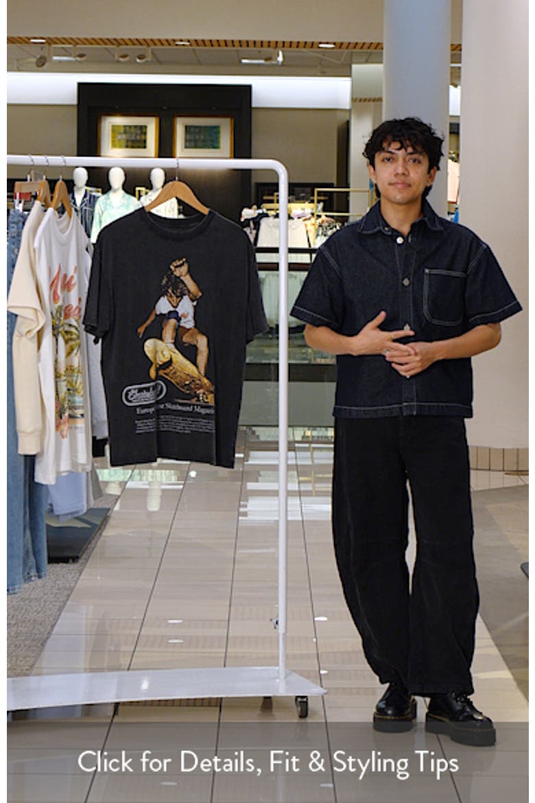 Skateboard Magazine Graphic Cotton T-Shirt video