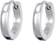 Brook and York Men's Stainless Steel Hoop Earrings