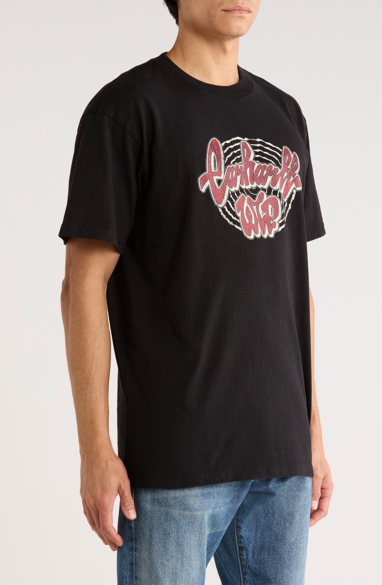 Carhartt Work In Progress Chedda Short Sleeve Graphic T-Shirt, Alternate, color, Black Heavy Stone Wash