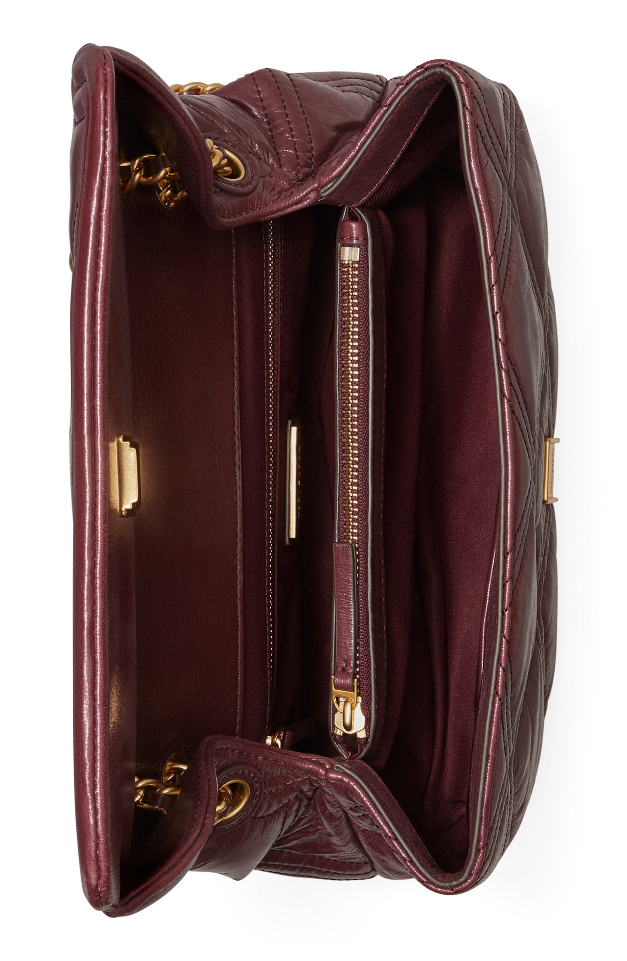 Fleming Convertible Lambskin Leather Crossbody Wallet, Alternate, color, NEBBIOLO