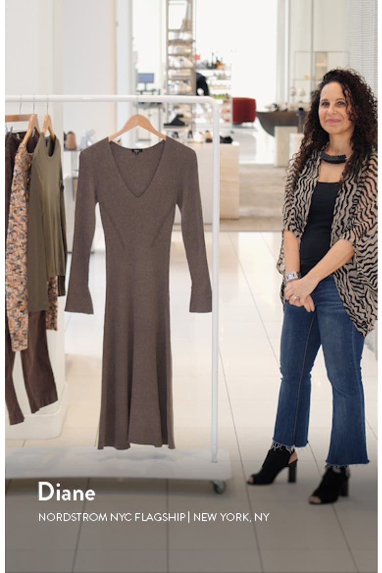 Arlette Long Sleeve Sweater Dress video