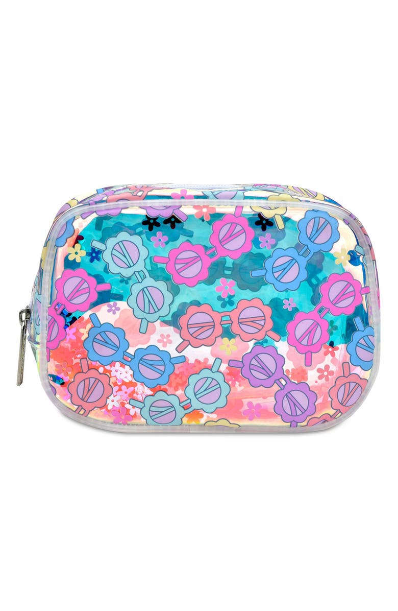 Iscream Kids' Spring Sunnies Clear Cosmetic Case, Main, color,