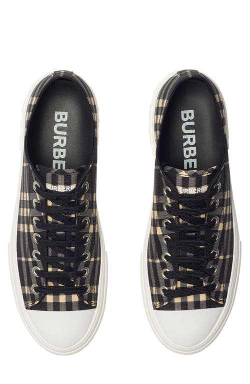 Burberry Check Low-top Sneakers In Black/calico Check
