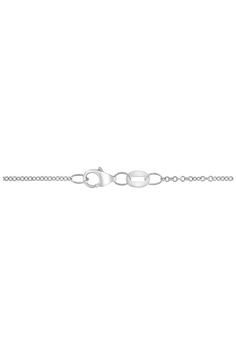 14K White Gold Diamond,Aquamarine Pendant, Alternate, color, 14K Gold