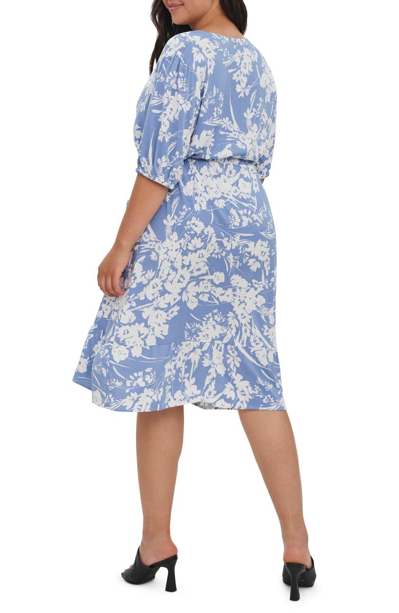 VERO MODA CURVE Lexie Floral Wrap Front Dress, Alternate, color,