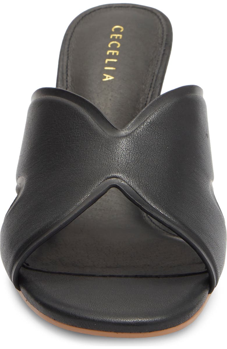 Cecelia New York Faye Wedge Slide Sandal, Alternate, color, Black