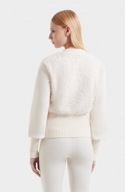 Rudsak Florence Plush Crewneck Sweater In White