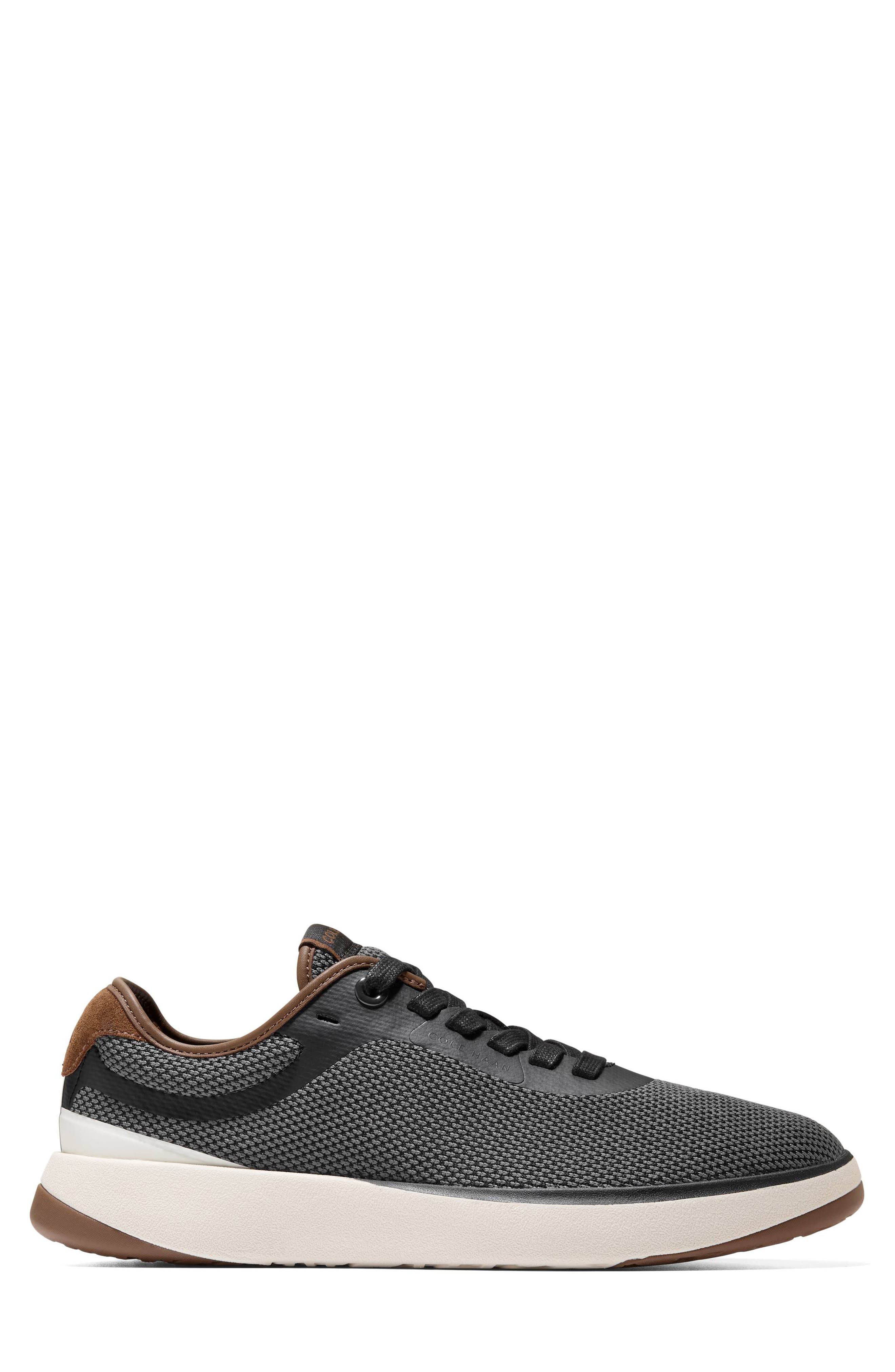 Grand Pulsa Sneaker, Alternate, color, BLACK / SPICED BROWN SUEDE