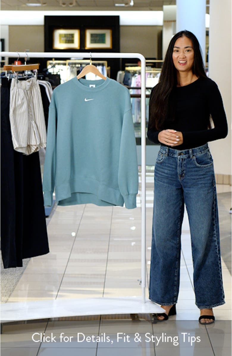 Phoenix Fleece Oversize Crewneck Sweatshirt, sales video thumbnail