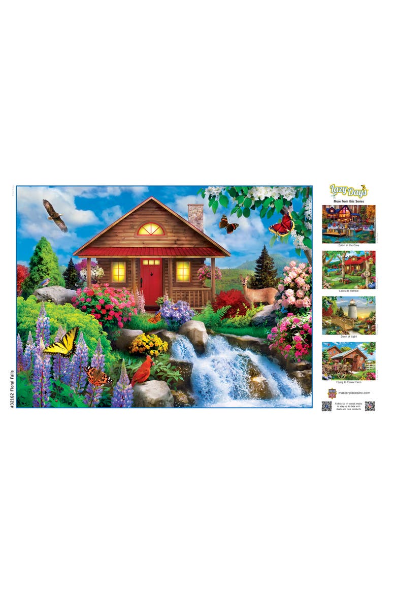 Floral Falls 750 Piece Jigsaw Puzzle, Alternate, color, Multicolor