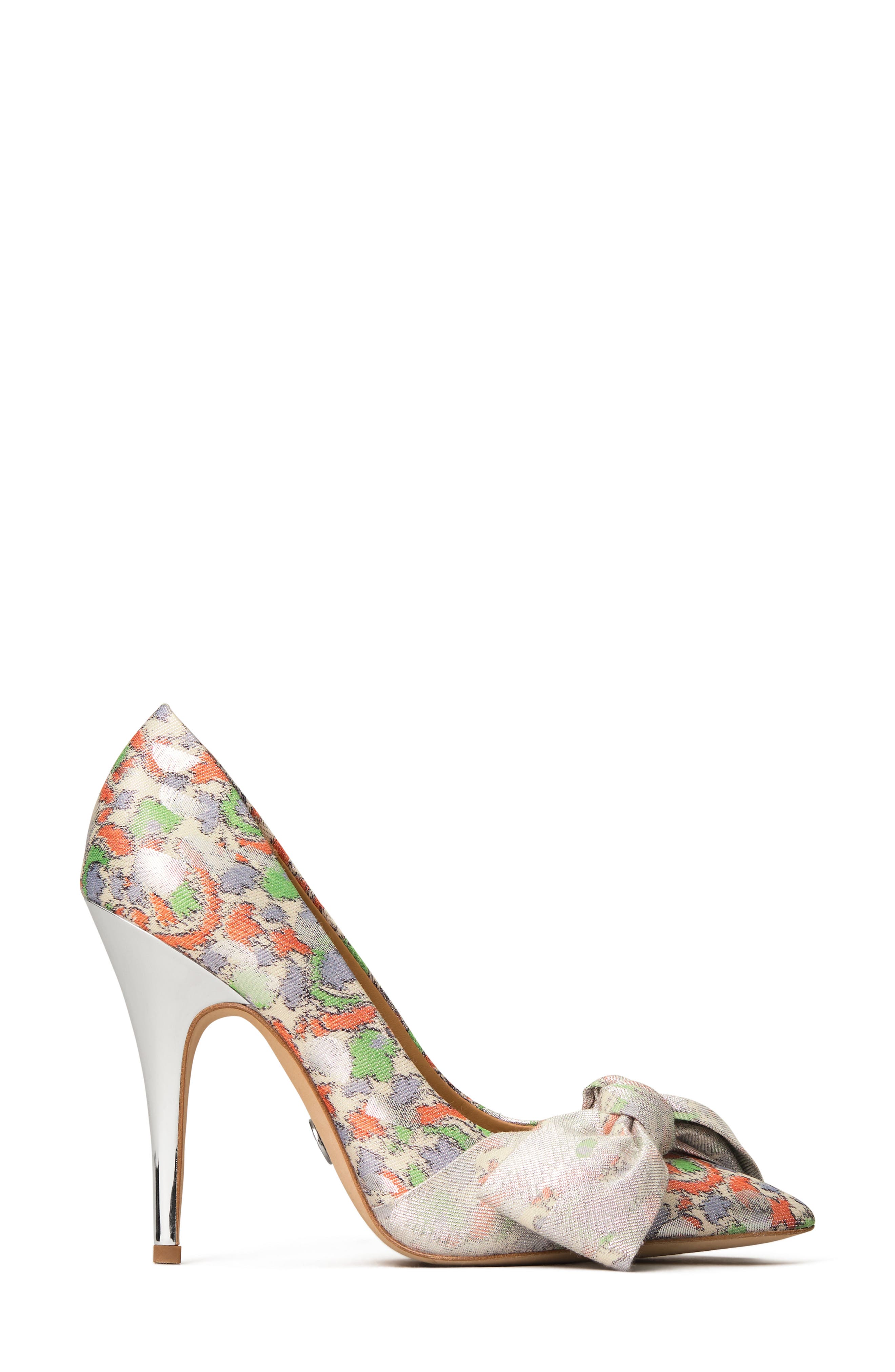 Tory Burch Jacquard Bow Pump, Alternate, color, 
