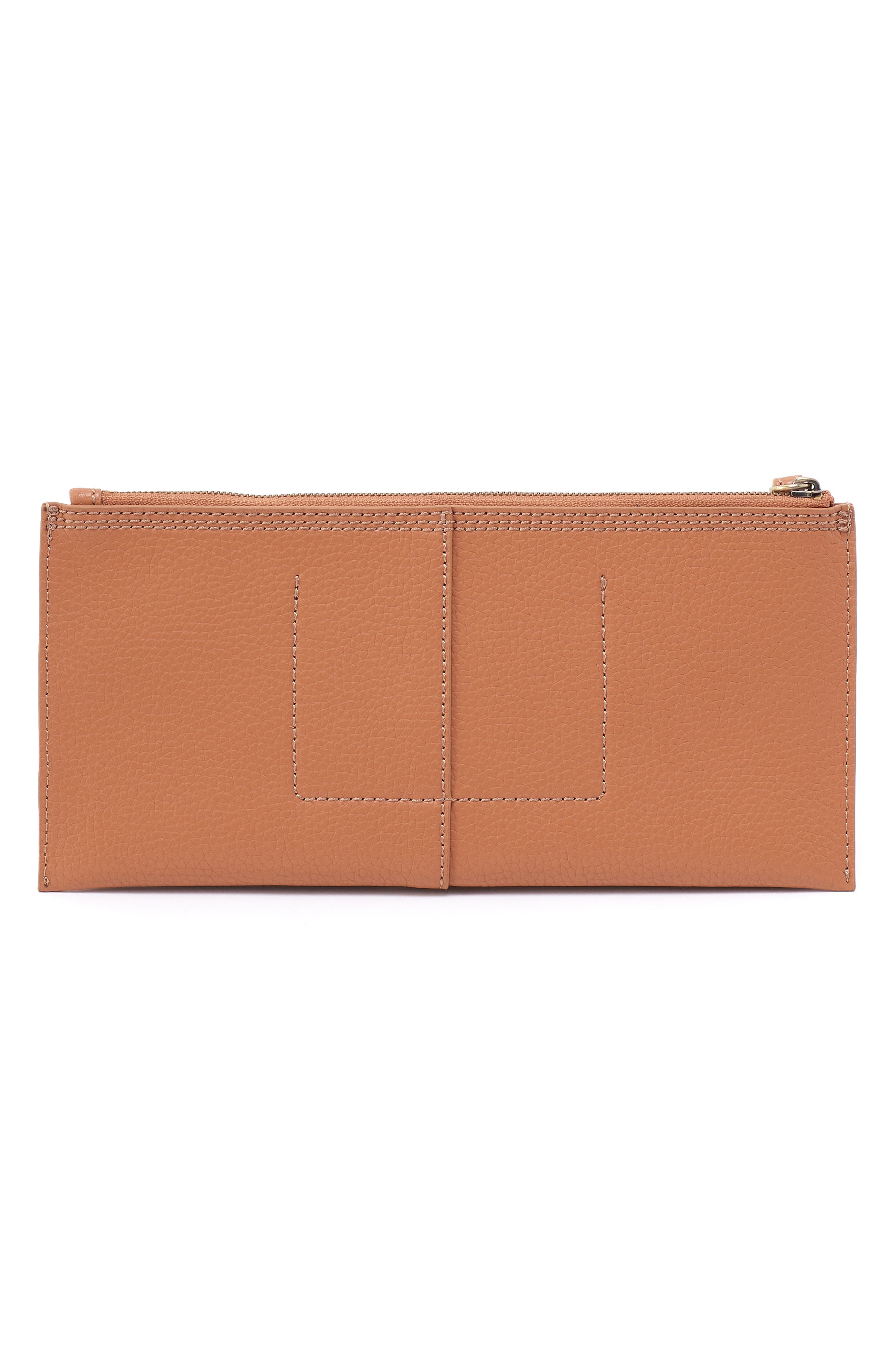Large Vida Leather Wristlet, Alternate, color, BISCUIT  COCONUT SHELL
