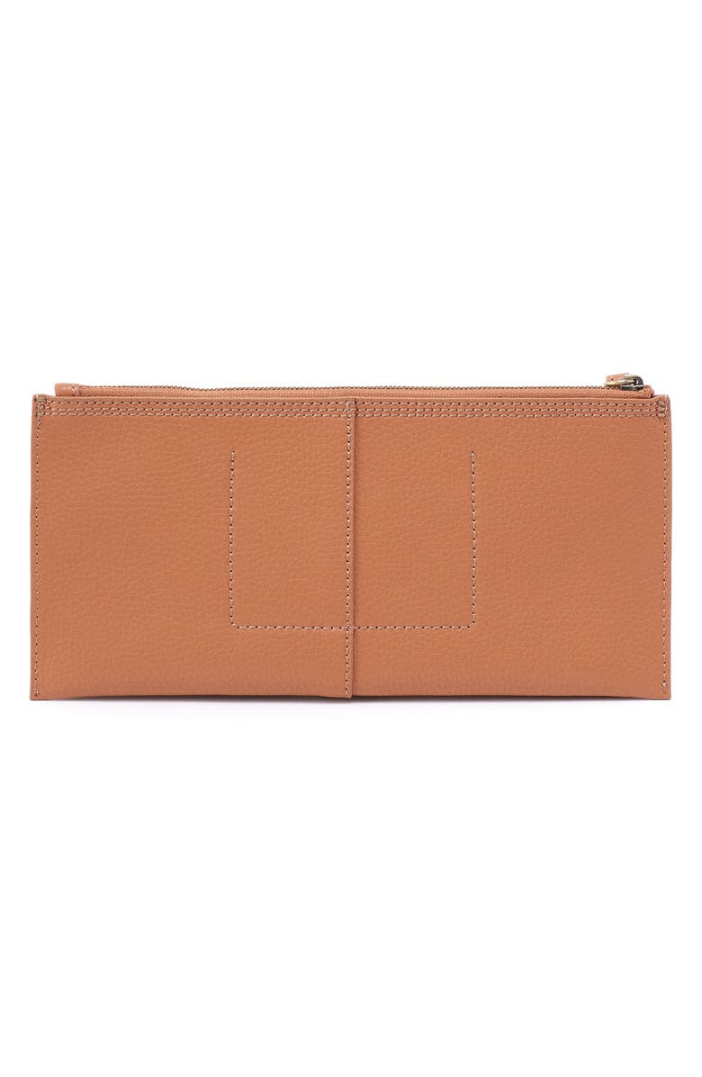 HOBO Large Vida Leather Wristlet, Alternate, color, Biscuit  Coconut Shell