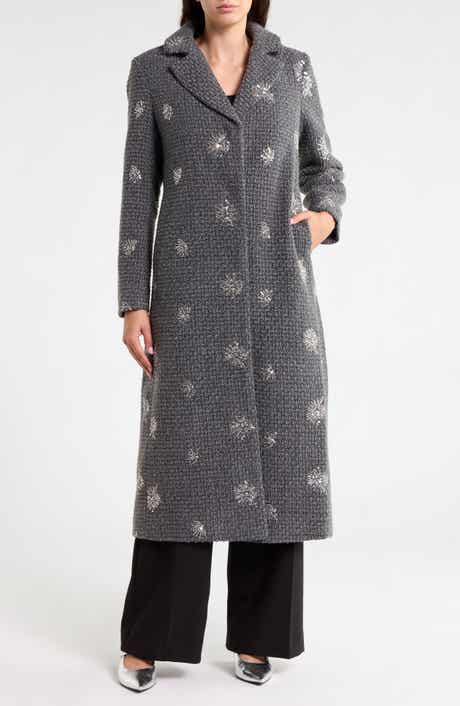 Sequin Starburst Bouclé Coat