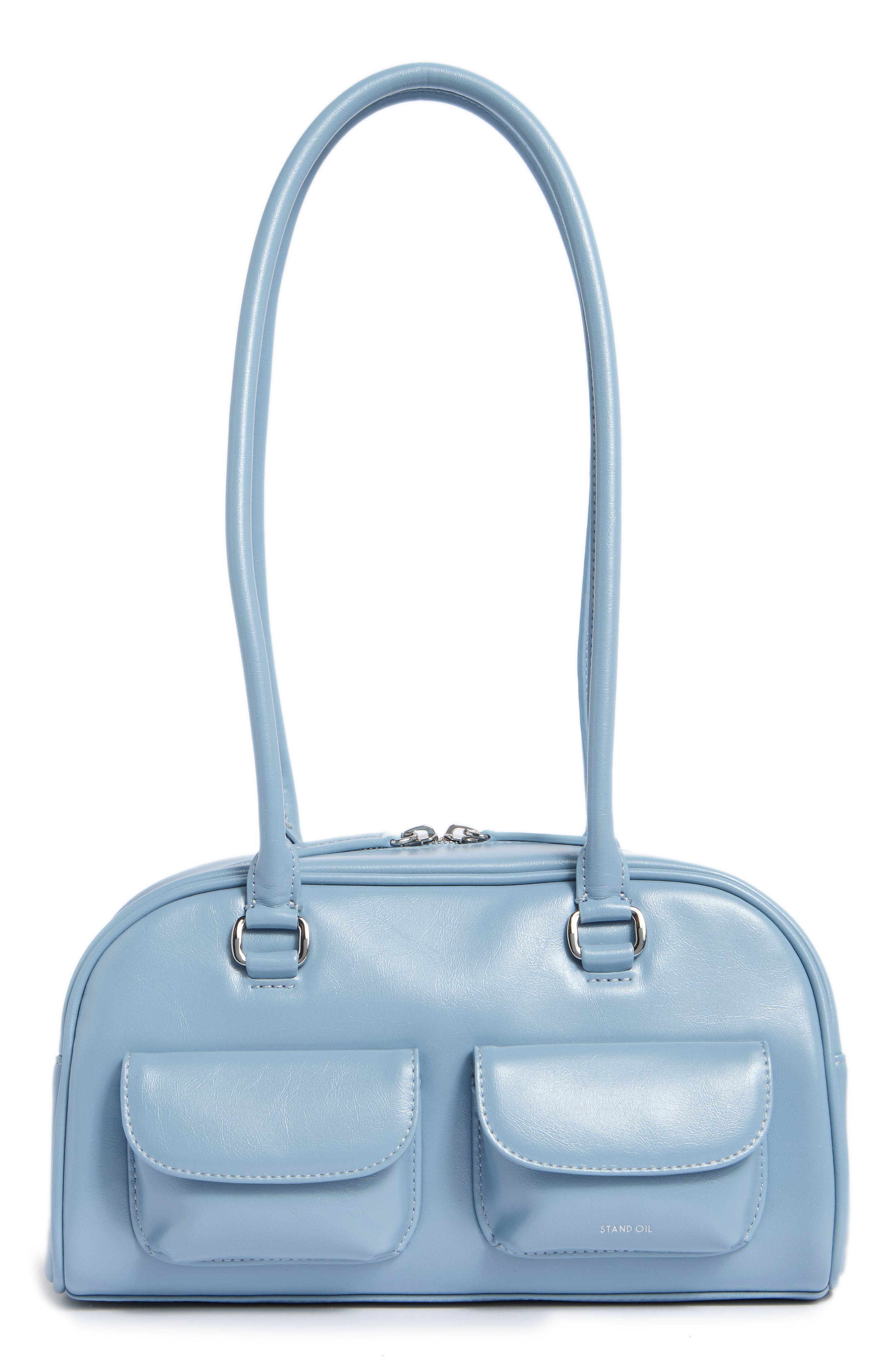 Stand Oil Chubby Bag, Main, color, Sky Blue