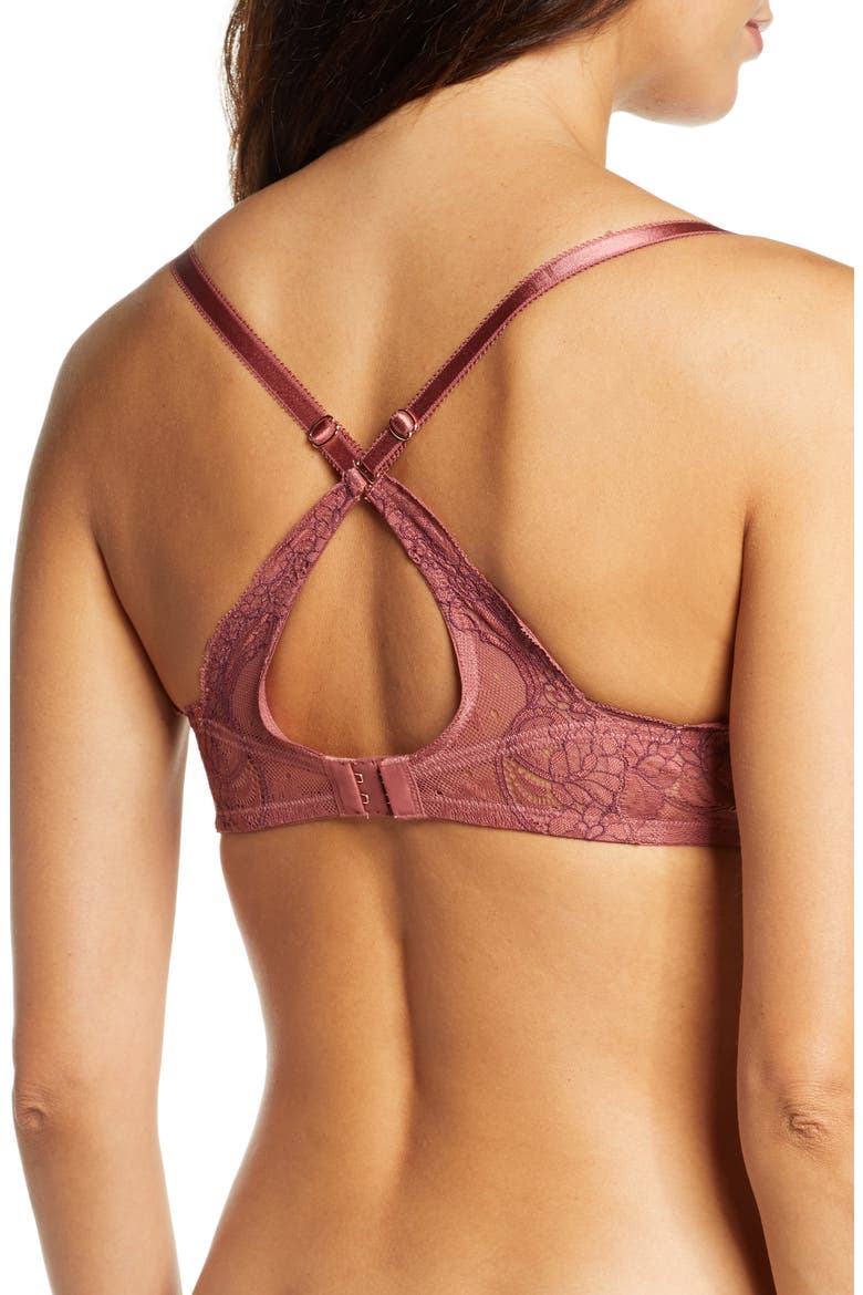 Honey Multi-Way T-Shirt Bra, Alternate, color, ROSEBUD/ SPICED PLUM