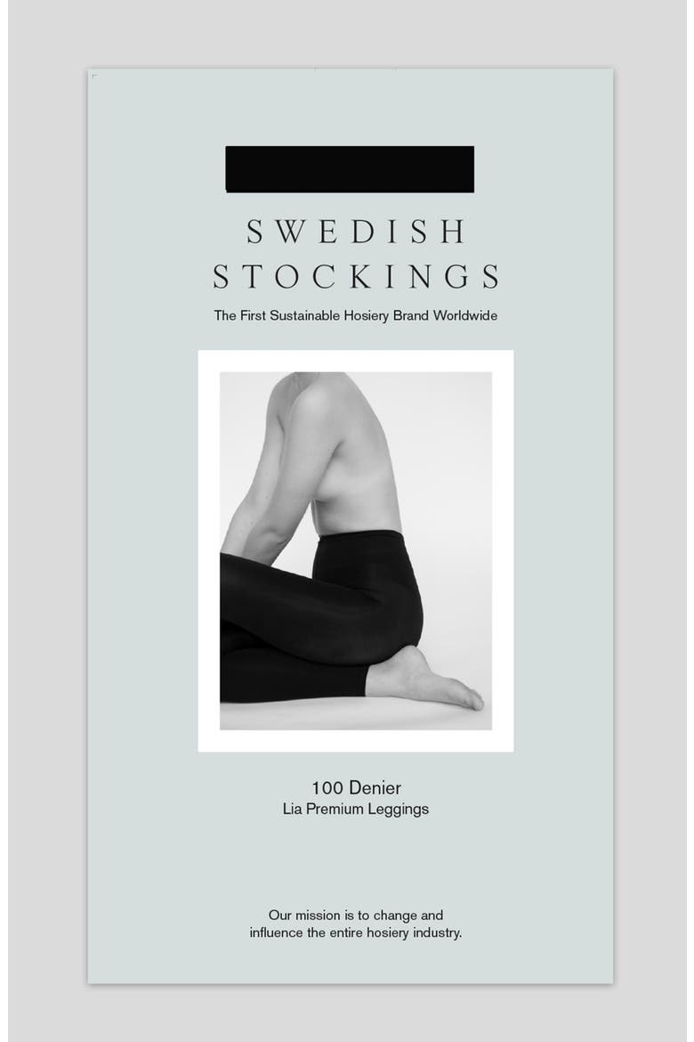 Lia 100-Denier Leggings, Alternate, color, BLACK