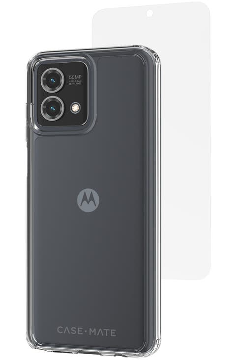 Protection Pack Tough Case And Glass Screen Protector For Motorola Moto G Stylus 5g (2023) / Moto G Stylus (2023)
