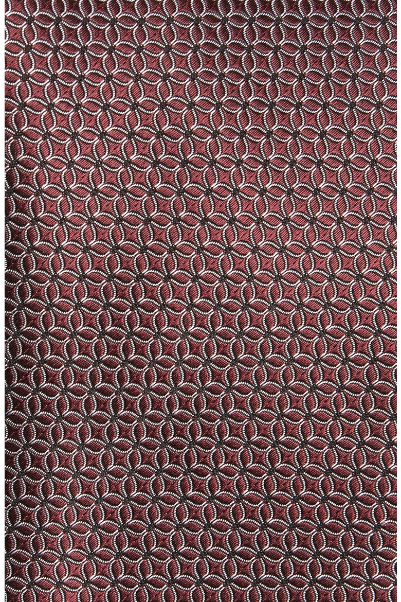 Mulberry Silk Tie, Alternate, color, DARK RED