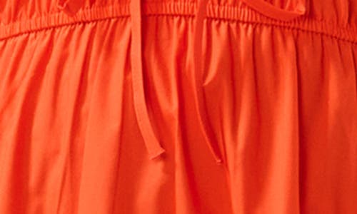 Estelle Ana Cotton Midi Dress In Tangerine