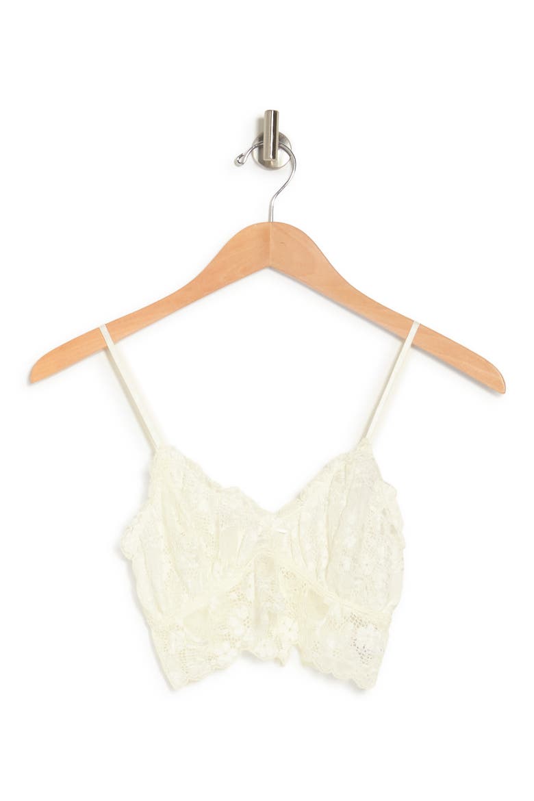 Lace Spaghetti Strap Bralette, Alternate, color, IVORY