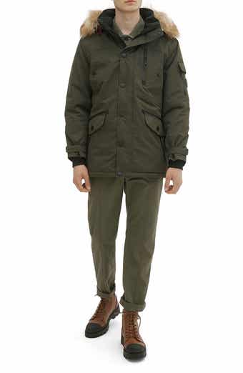 Noize Jacob Faux Fur Trim Hooded Insulated Parka Jacket