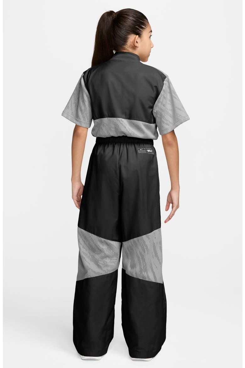Kids' Sportswear Woven Jumpsuit, Alternate, color, 010 BLACK