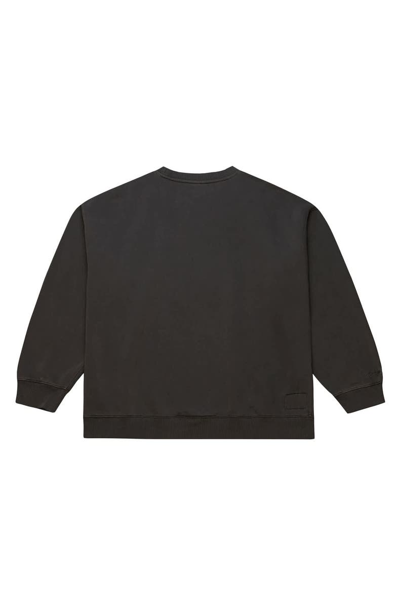 Mitchell & Ness Men's Mitchell & Ness Black Minnesota Vikings Downtown Crew Vintage Logo Sweatshirt, Alternate, color, Black