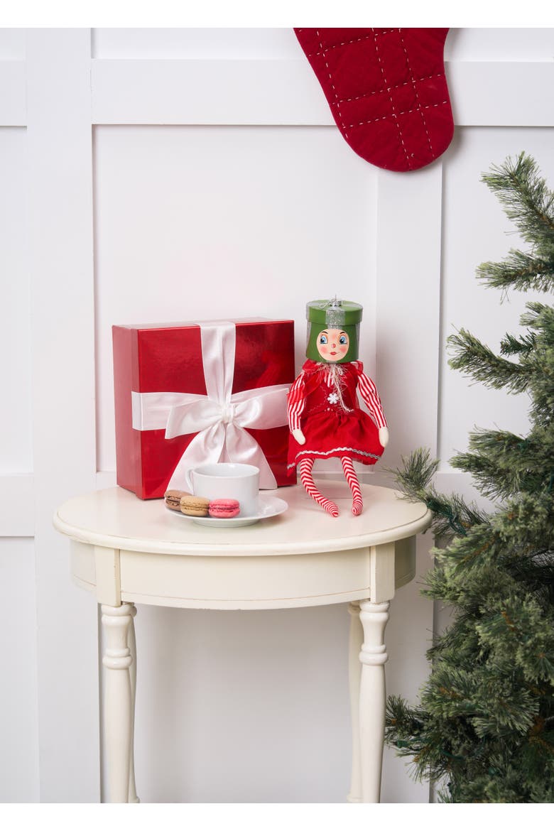 Merriam Joe Spencer Gathered Traditions Figurine, Alternate, color, Red