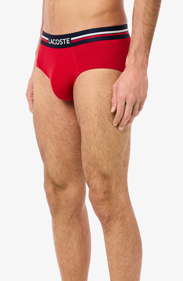 Lacoste Assorted 3-Pack Stretch Cotton Briefs, Alternate, color, 