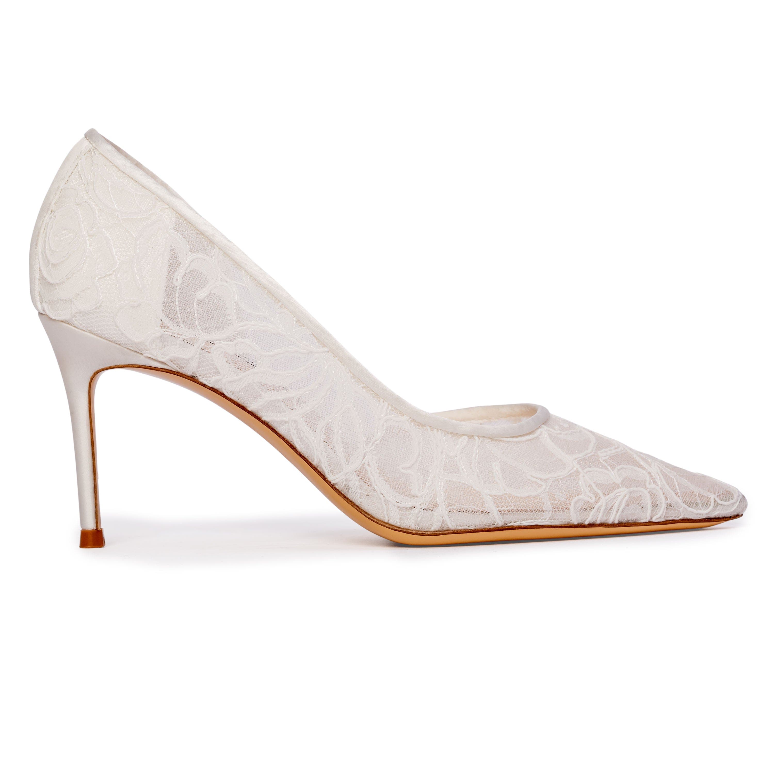 Chantily Pump, Main, color, White Lace