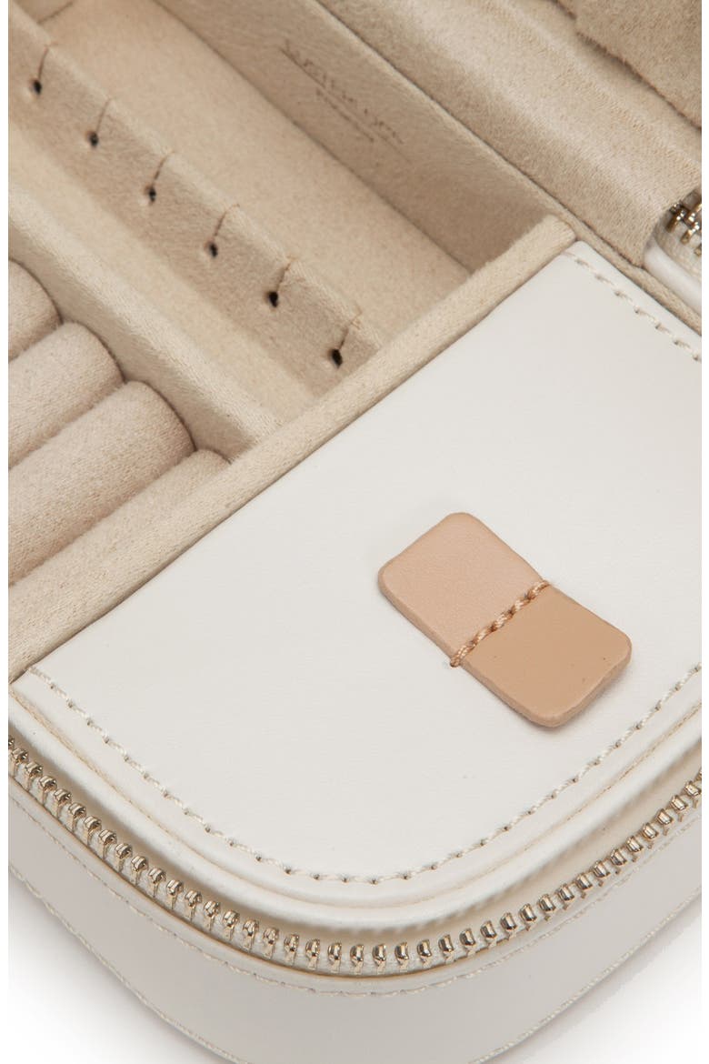'Chloe' Zip Jewelry Case, Alternate, color, CREAM