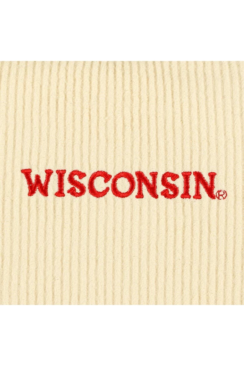 Women's League Collegiate Wear Cream Wisconsin Badgers Timber Cropped Pullover Sweatshirt, Alternate, color, Cream