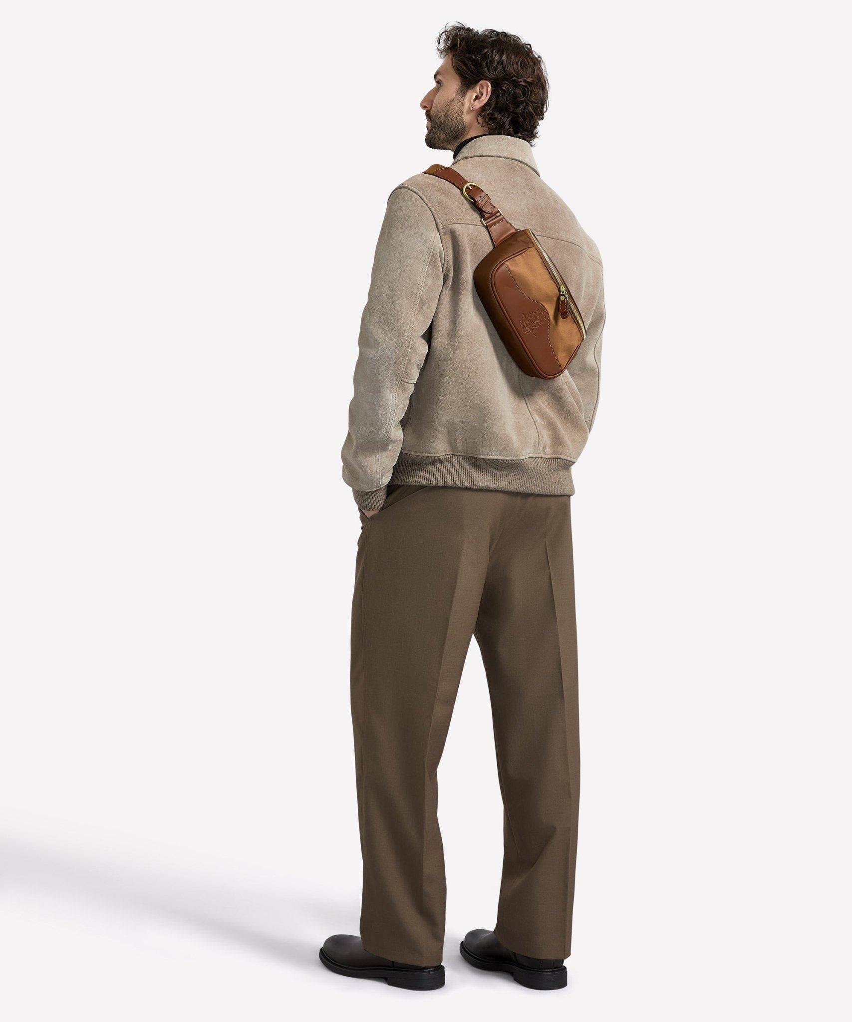 Gramercy No. 308, Alternate, color, Chestnut Nylon & Leather