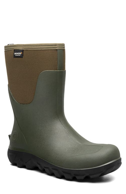 Bogs Classic Seamles Mid Waterproof Boot In Green
