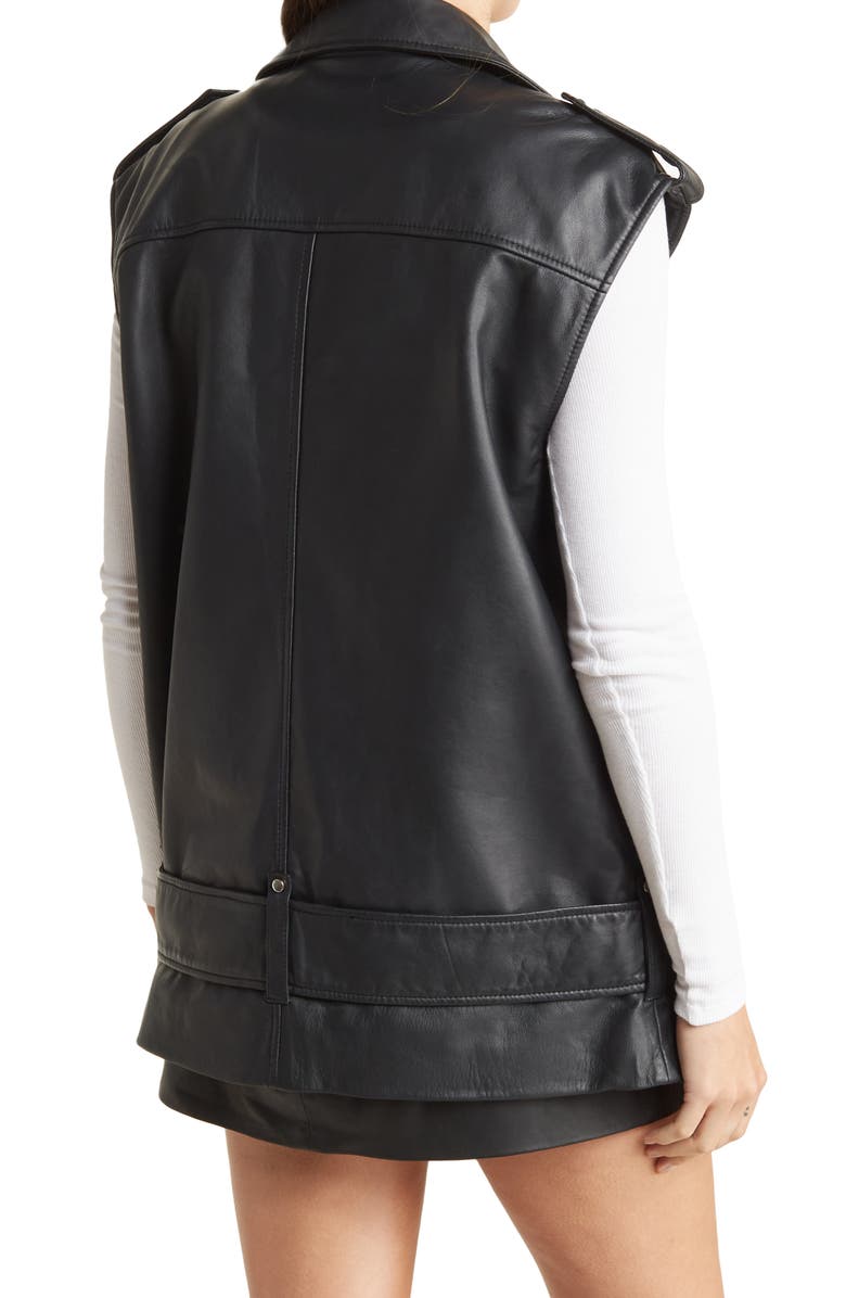 Walter Baker Edie Lamb Leather Vest, Alternate, color, 