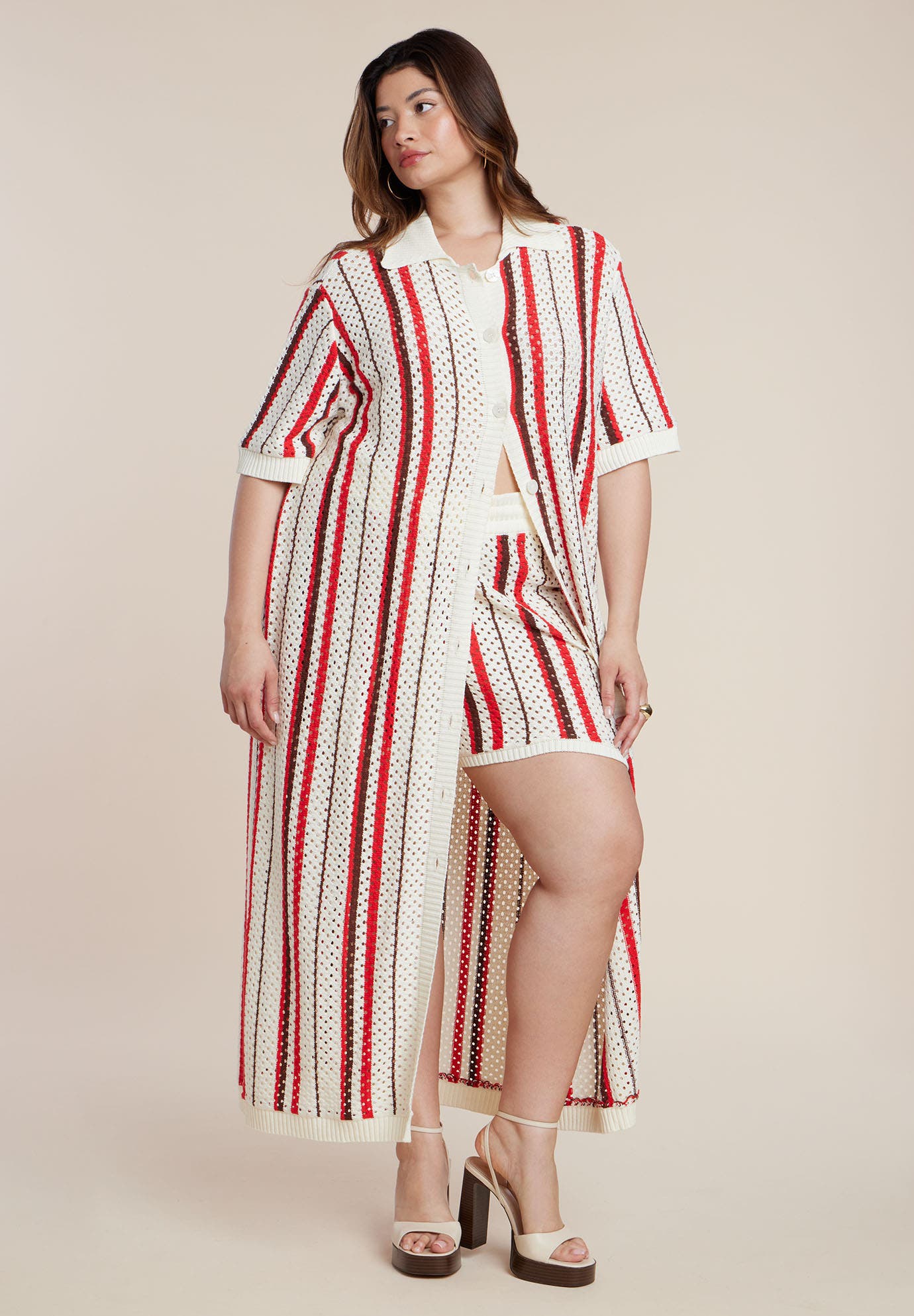 Striped Crochet Duster - image 2