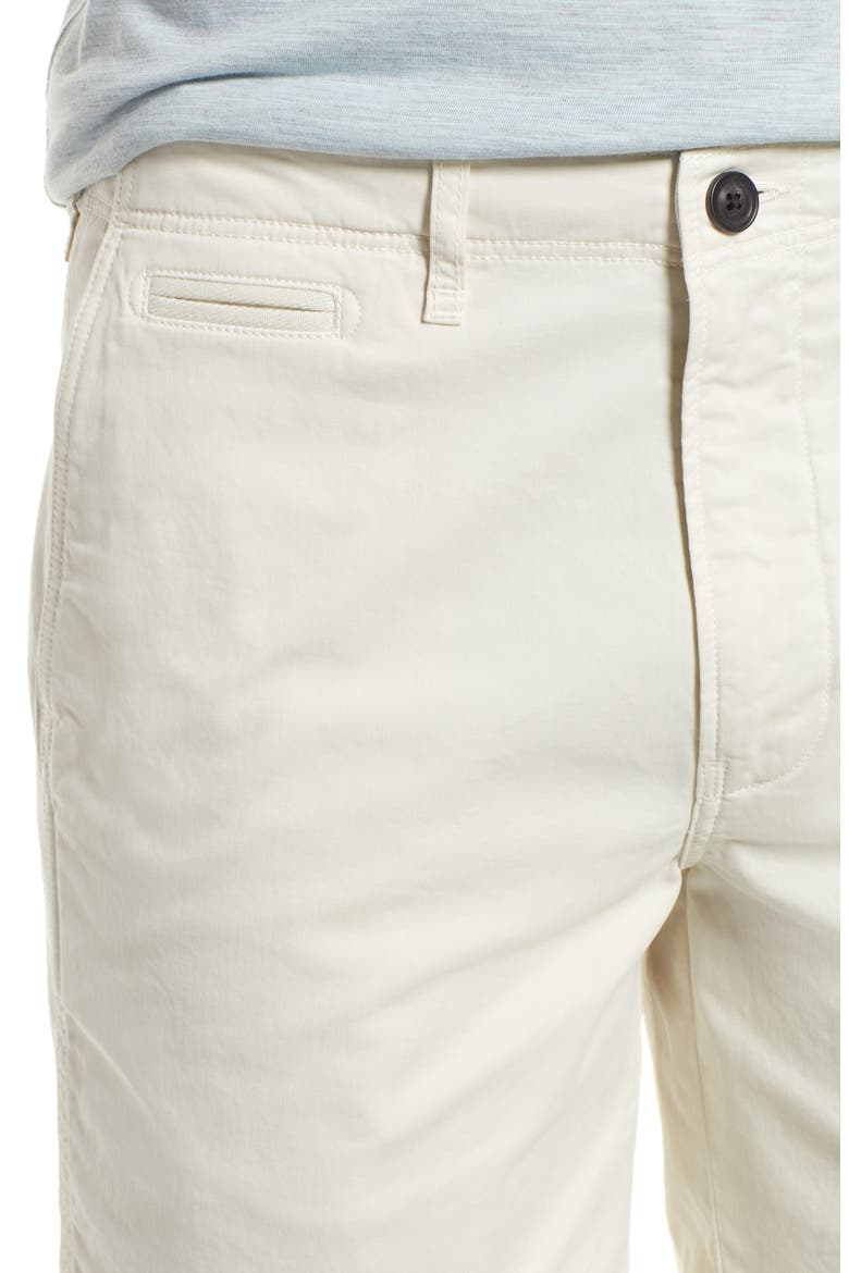 Men's Cotton Blend Chino Shorts, Alternate, color, EGGSHELL